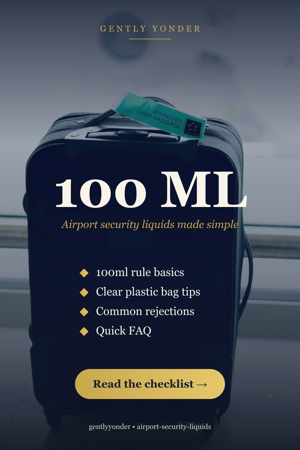 Airport Security Liquids Checklist